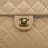 VINTAGE CHANEL MINI MATELASSE CHAIN SHOULDER BAG BEIGE LAMB SKIN GOLD HARDWARE 90335489