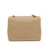 VINTAGE CHANEL MINI MATELASSE CHAIN SHOULDER BAG BEIGE LAMB SKIN GOLD HARDWARE 90326859