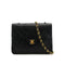 VINTAGE CHANEL MINI MATELASSE CHAIN SHOULDER BAG BLACK LAMB SKIN GOLD HARDWARE 90317885