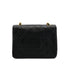 VINTAGE CHANEL MINI MATELASSE CHAIN SHOULDER BAG BLACK LAMB SKIN GOLD HARDWARE 90317885