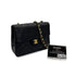 VINTAGE CHANEL MINI MATELASSE CHAIN SHOULDER BAG BLACK LAMB SKIN GOLD HARDWARE 90317885