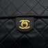 VINTAGE CHANEL MINI MATELASSE CHAIN SHOULDER BAG BLACK LAMB SKIN GOLD HARDWARE 90319924