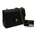 VINTAGE CHANEL MINI MATELASSE CHAIN SHOULDER BAG BLACK LAMB SKIN GOLD HARDWARE 90335135