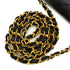 VINTAGE CHANEL MINI MATELASSE CHAIN SHOULDER BAG BLACK LAMB SKIN GOLD HARDWARE 90343407