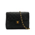 VINTAGE CHANEL MINI MATELASSE CHAIN SHOULDER BAG BLACK LAMB SKIN GOLD HARDWARE 90326658