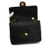 VINTAGE CHANEL MINI MATELASSE CHAIN SHOULDER BAG BLACK LAMB SKIN GOLD HARDWARE 90326658