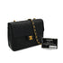 VINTAGE CHANEL MINI MATELASSE CHAIN SHOULDER BAG BLACK LAMB SKIN GOLD HARDWARE 90326658