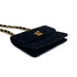VINTAGE CHANEL MINI MATELASSE CHAIN SHOULDER BAG BLACK SUEDE GOLD HARDWARE 90314336