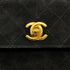 VINTAGE CHANEL MINI MATELASSE CHAIN SHOULDER BAG BLACK SUEDE GOLD HARDWARE 90314336