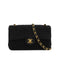 VINTAGE CHANEL MINI MATELASSE CHAIN SHOULDER BAG BLACK SUEDE GOLD HARDWARE 90335885