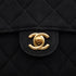 VINTAGE CHANEL MINI MATELASSE CHAIN SHOULDER BAG BLACK SUEDE GOLD HARDWARE 90335885