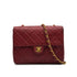 VINTAGE CHANEL MINI MATELASSE CHAIN SHOULDER BAG RED LAMB SKIN GOLD HARDWARE 90329210