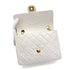 VINTAGE CHANEL MINI MATELASSE CHAIN SHOULDER BAG WHITE LAMB SKIN GOLD HARDWARE 90317872