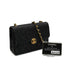 VINTAGE CHANEL MINI MATELASSE CIRCLE COCO CHAIN SHOULDER BAG BLACK LAMB SKIN GOLD HARDWARE 90340359