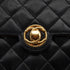 VINTAGE CHANEL MINI MATELASSE CIRCLE COCO CHAIN SHOULDER BAG BLACK LAMB SKIN GOLD HARDWARE 90340359