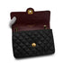VINTAGE CHANEL MINI MATELASSE CIRCLE COCO CHAIN SHOULDER BAG BLACK LAMB SKIN GOLD HARDWARE 90340359