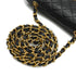 VINTAGE CHANEL MINI MATELASSE CIRCLE COCO CHAIN SHOULDER BAG BLACK LAMB SKIN GOLD HARDWARE 90343626