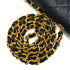 VINTAGE CHANEL MINI MATELASSE CIRCLE COCO CHAIN SHOULDER BAG NAVY LAMB SKIN GOLD HARDWARE 90337301