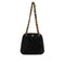VINTAGE CHANEL MINI MATELASSE COCOMARK CHAIN HNAD SHOULDER BAG NAVY VELOR GOLD HARDWARE 90346106