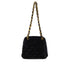 VINTAGE CHANEL MINI MATELASSE COCOMARK CHAIN HNAD SHOULDER BAG NAVY VELOR GOLD HARDWARE 90346106
