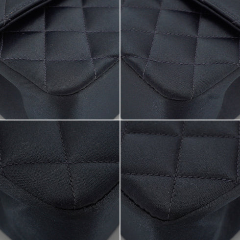 VINTAGE CHANEL MINI MATELASSE COCOMARK CHAIN SHOULDER BAG NAVY SATIN GOLD HARDWARE 90344370