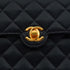 VINTAGE CHANEL MINI MATELASSE COCOMARK CHAIN SHOULDER BAG NAVY SATIN GOLD HARDWARE 90344370