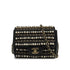 CHANEL MINI MATELASSE FAUX PEARL FRINGE SEQUINS CHAIN SHOULDER BAG BLACK LEATHER GOLD HARDWARE 90345994