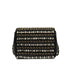 CHANEL MINI MATELASSE FAUX PEARL FRINGE SEQUINS CHAIN SHOULDER BAG BLACK LEATHER GOLD HARDWARE 90345994