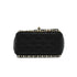 CHANEL MINI MATELASSE FAUX PEARL FRINGE SEQUINS CHAIN SHOULDER BAG BLACK LEATHER GOLD HARDWARE 90345994