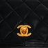 VINTAGE CHANEL MINI MATELASSE FULL FLAP CHAIN SHUOLDER BAG BLACK LAMB SKIN GOLD HARDWARE 90347157