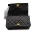 VINTAGE CHANEL MINI MATELASSE FULL FLAP CHAIN SHUOLDER BAG BLACK LAMB SKIN GOLD HARDWARE 90347157