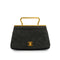 VINTAGE CHANEL MINI MATELASSE HAND BAG DARK GRAY SUEDE GOLD HARDWARE 90344458
