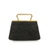 VINTAGE CHANEL MINI MATELASSE HAND BAG DARK GRAY SUEDE GOLD HARDWARE 90344458