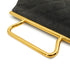 VINTAGE CHANEL MINI MATELASSE HAND BAG DARK GRAY SUEDE GOLD HARDWARE 90344458