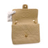 VINTAGE CHANEL MINI MATELLASSE CHAIN SHOULDER BAG BEIGE LAMB SKIN GOLD HARDWARE 90346677
