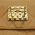 VINTAGE CHANEL MINI MATELLASSE MOTIF CHAIN SHOULDER BAG BEIGE LAMB SKIN GOLD HARDWARE 90345509