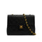 VINTAGE CHANEL MINI MATERASSE CHAIN SHOULDER BAG BLACK LAMB SKIN GOLD HARDWARE 90340146