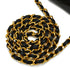 VINTAGE CHANEL MINI MATERASSE CHAIN SHOULDER BAG BLACK LAMB SKIN GOLD HARDWARE 90340146