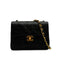 VINTAGE CHANEL MINI SQUARE 17 CHAIN SHOULDER BAG BLACK LAMB SKIN GOLD HARDWARE 90341867