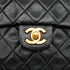 VINTAGE CHANEL MINI MATERASSE CHAIN SHOULDER BAG BLACK LAMB SKIN GOLD HARDWARE 90341867