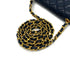 VINTAGE CHANEL MINI NATELASSE CHAIN SHOULDER BAG NAVY LAMB SKIN GOLD HARDWARE 90313344