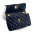 VINTAGE CHANEL MINI NATELASSE CHAIN SHOULDER BAG NAVY LAMB SKIN GOLD HARDWARE 90313344
