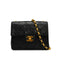 VINTAGE CHANEL MINI SQUARE 17 BIJOU CHAIN SHOULDER BAG BLACK LAMB SKIN GOLD HARDWARE 90341847
