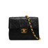 VINTAGE CHANEL MINI SQUARE 17 BIJOU CHAIN SHOULDER BAG BLACK LAMB SKIN GOLD HARDWARE 90341847