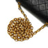 VINTAGE CHANEL MINI SQUARE 17 BIJOU CHAIN SHOULDER BAG BLACK LAMB SKIN GOLD HARDWARE 90341847