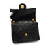 VINTAGE CHANEL MINI SQUARE 17 BIJOU CHAIN SHOULDER BAG BLACK LAMB SKIN GOLD HARDWARE 90341847