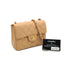VINTAGE CHANEL MINI SQUARE 17 CHAIN SHOULDER BAG BEIGE CAVIAR SKIN GOLD HARDWARE 90337271
