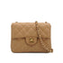 VINTAGE CHANEL MINI SQUARE 17 CHAIN SHOULDER BAG BEIGE CAVIAR SKIN GOLD HARDWARE 90337271