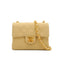 VINTAGE CHANEL MINI SQUARE 17 CHAIN SHOULDER BAG BEIGE CANVAS GOLD HARDWARE 90343405