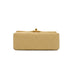 VINTAGE CHANEL MINI SQUARE 17 CHAIN SHOULDER BAG BEIGE CANVAS GOLD HARDWARE 90343405